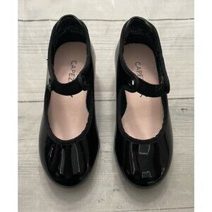 Black Capezio Little Girl Toddler Tap Dance Dancing Shoes, Size 8